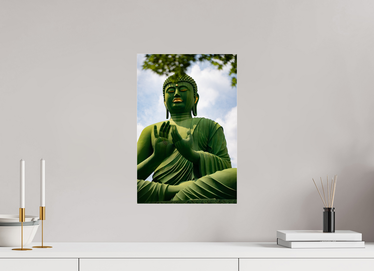30 x 45 cm, Photo Print Under Acrylic Glass The Gaze of the Buddha