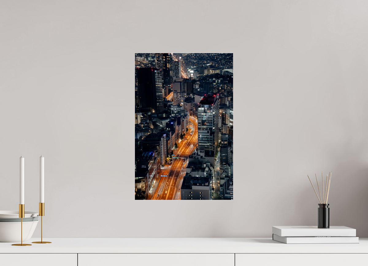 30 x 45 cm, Photo Print Under Acrylic Glass Orange Artery