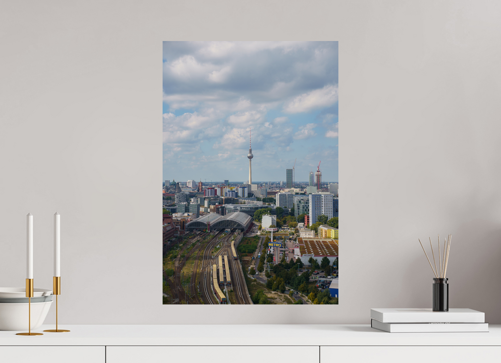 40 x 60 cm, Hahnemühle FineArt Pearl Berlin TV Tower - Beneath the Clouds