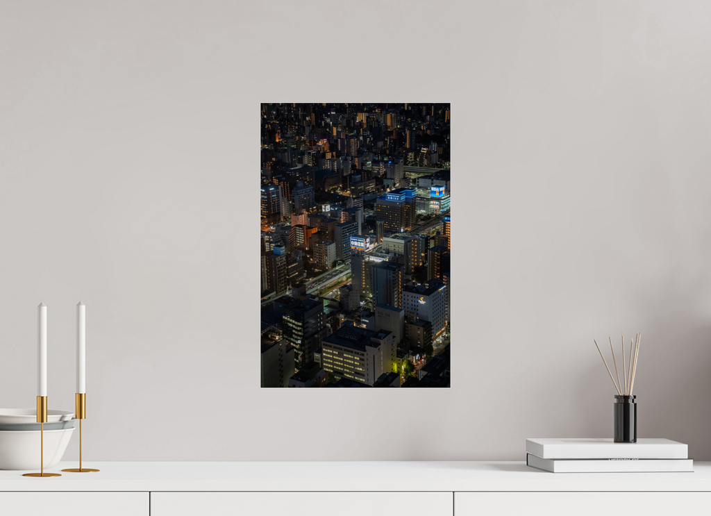 30 x 45 cm, Photo Print Under Acrylic Glass Tokyo Urban Constellation