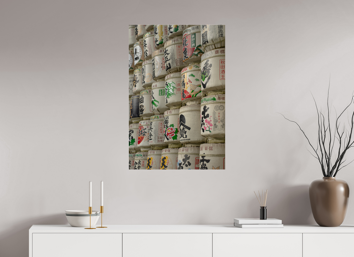 60 x 90 cm, Photo Print Under Acrylic Glass Sake Stories