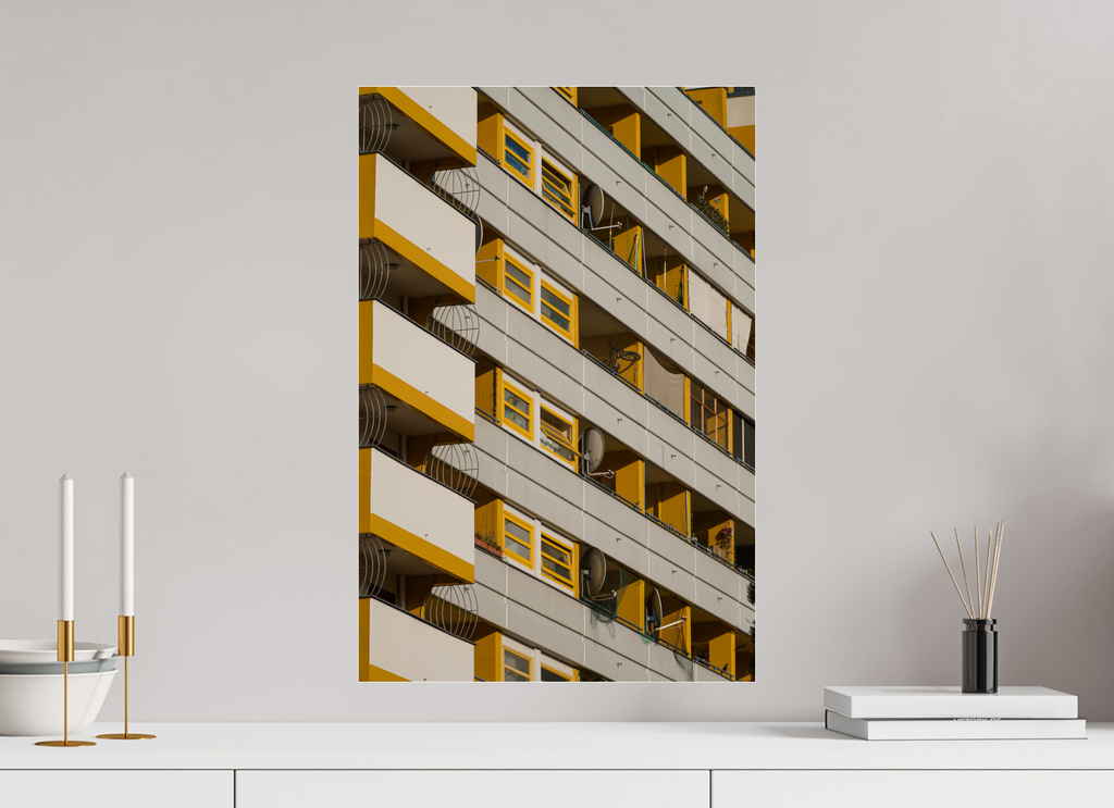 40 x 60 cm, Photo Print Under Acrylic Glass Yellow Rythm