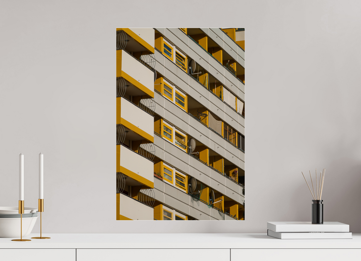 40 x 60 cm, Photo Print Under Acrylic Glass Yellow Rythm