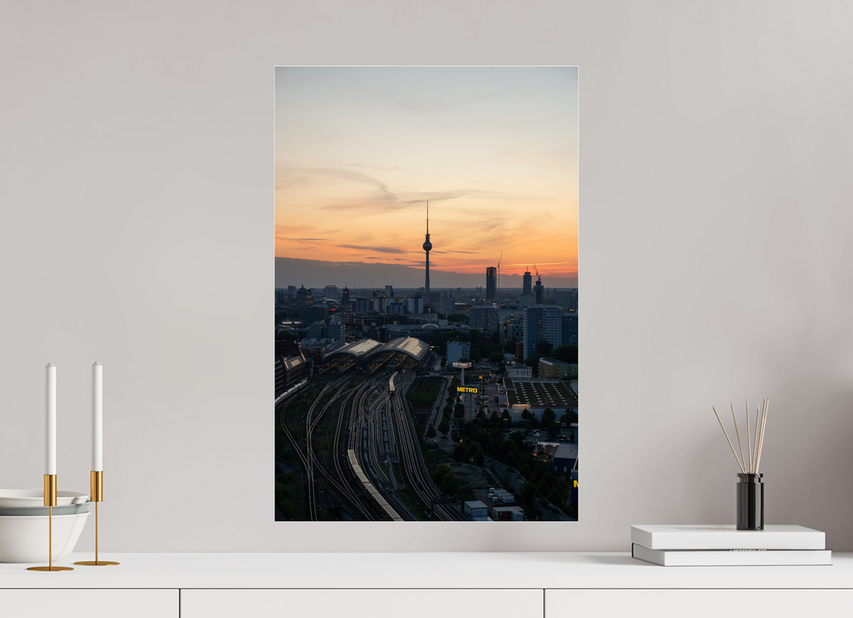 40 x 60 cm, Photo Print Under Acrylic Glass TV Tower 09