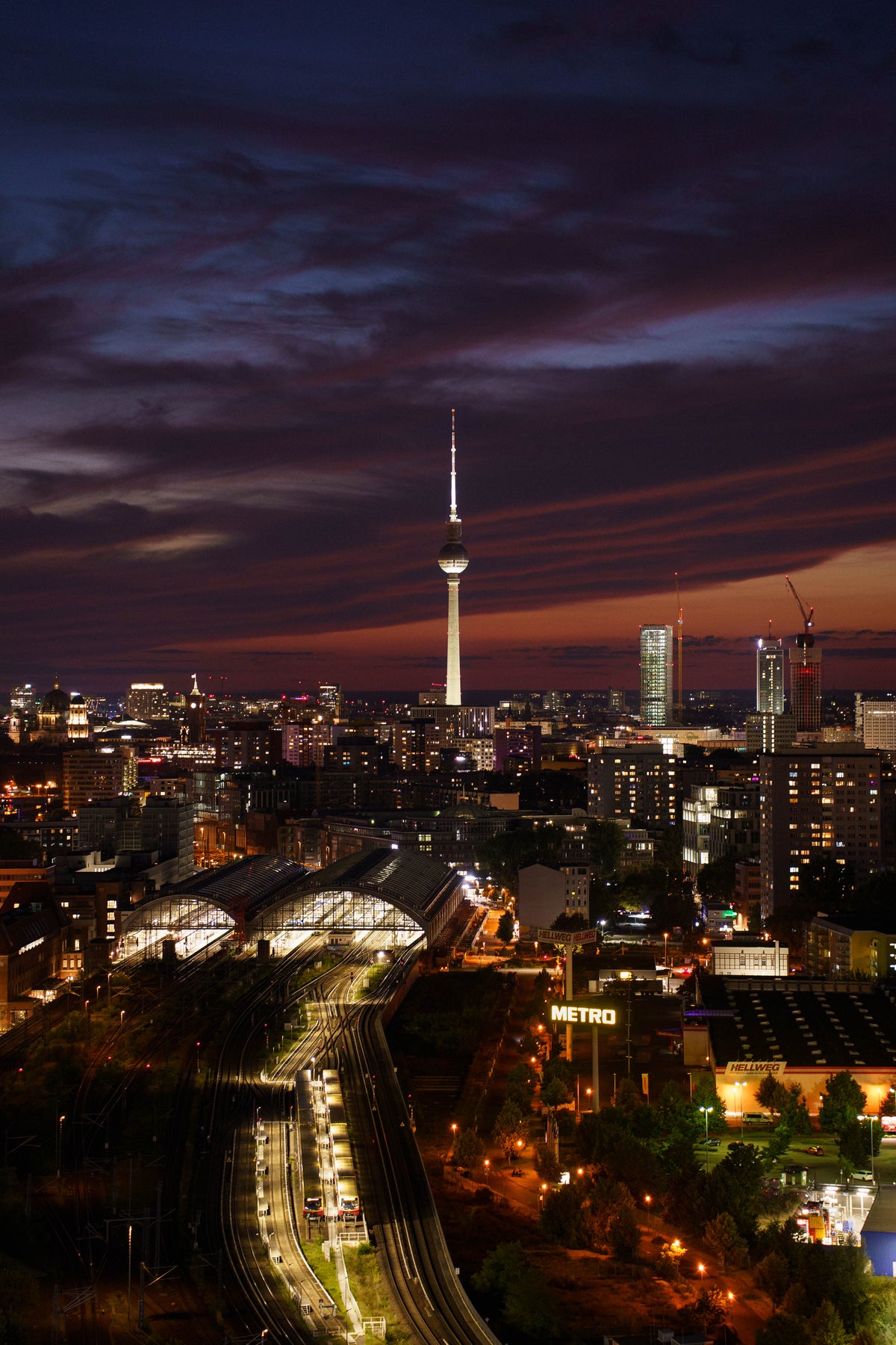 Berlin TV Tower — Between Night and Fire