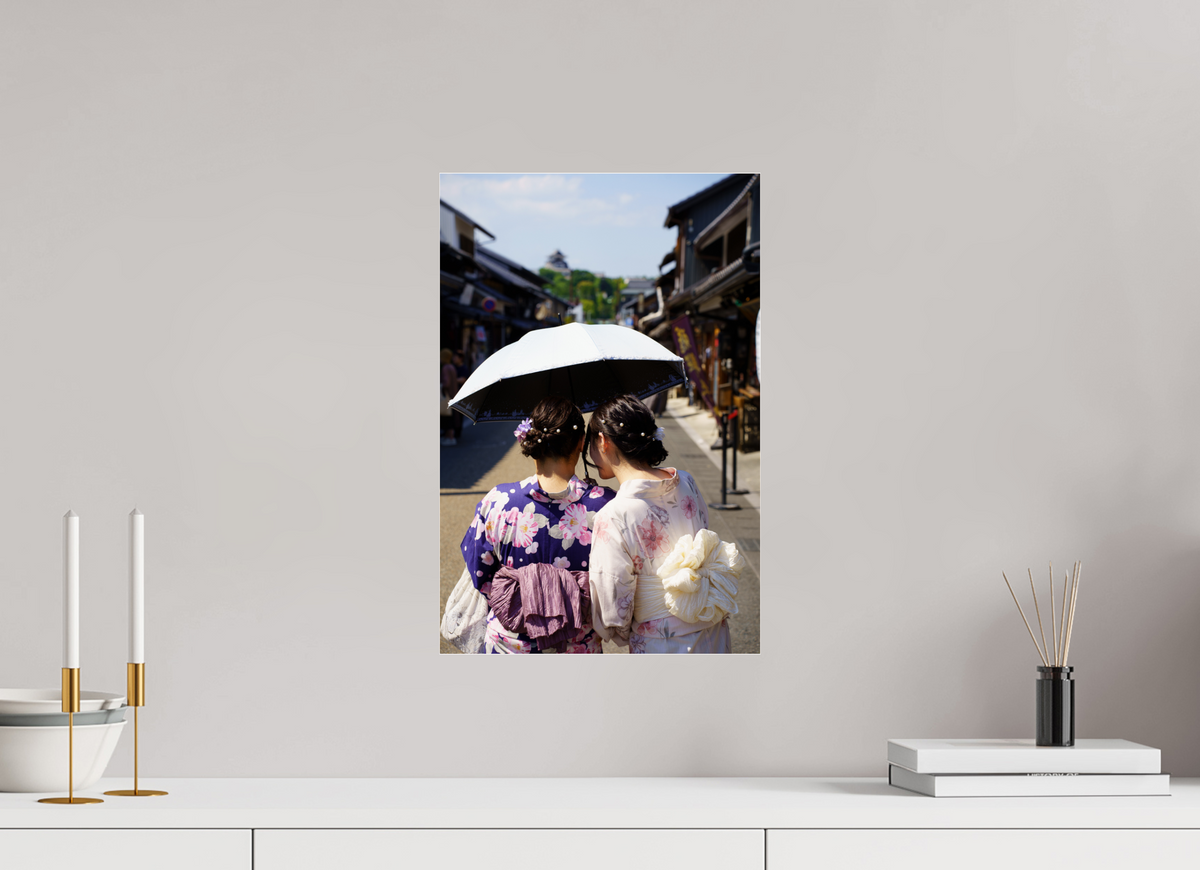 30 x 45 cm, Photo Print Under Acrylic Glass Under the Umbrellas